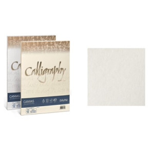 Carta Calligraphy Canvas A4 200gr. 50ff bianco