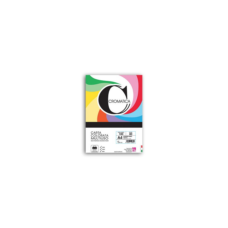 Carta color A4 160gr 100fg giallo (energia cromatica)