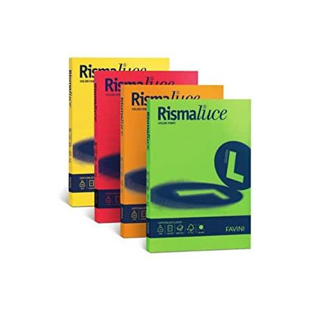 Carta Color A4 200gr Rismaluce 125fg Pistacchio