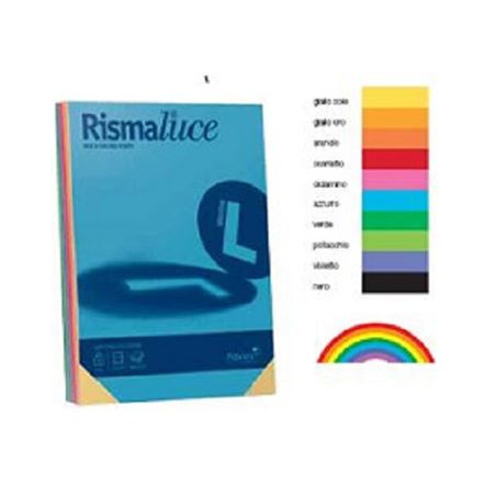 Carta Color A4 200gr Rismaluce 125fg Verde
