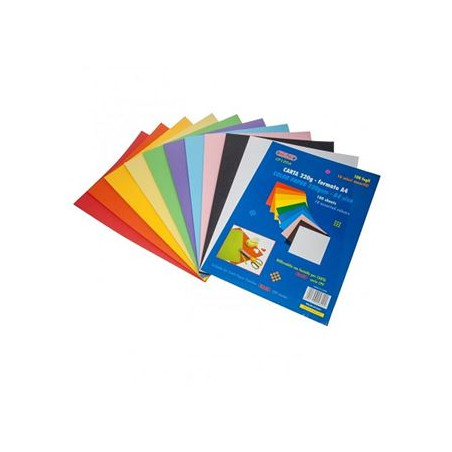 Carta color A4 220gr.100fg. verde