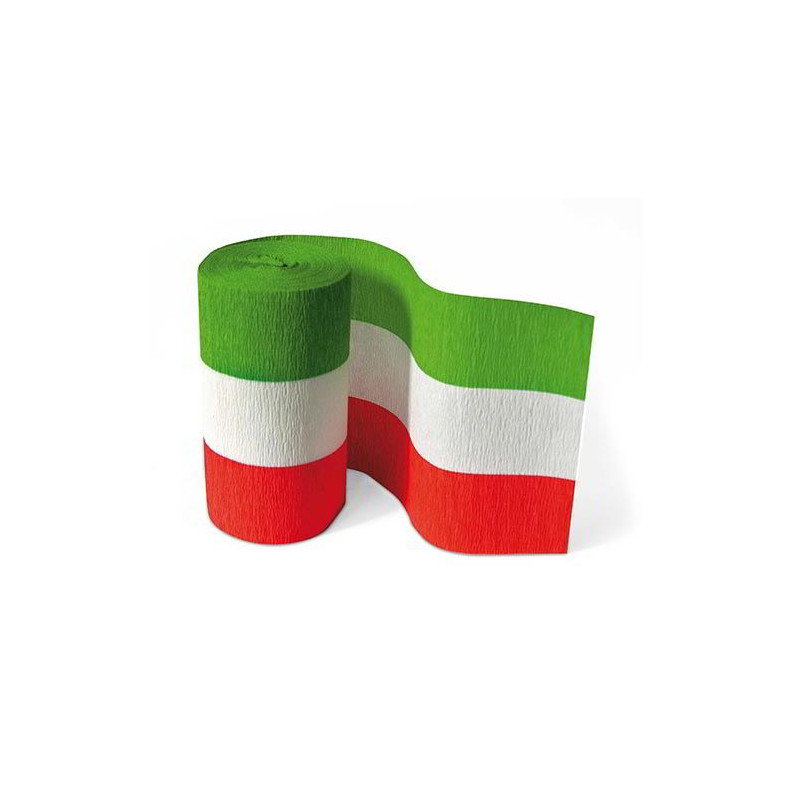 Carta crespa Tricolore 10cmx10mt 3pz