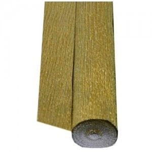 Carta crespa metallizzata oro 50x150