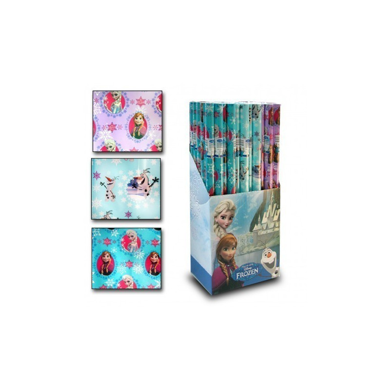 Carta da regalo a rotolo frozen Natale