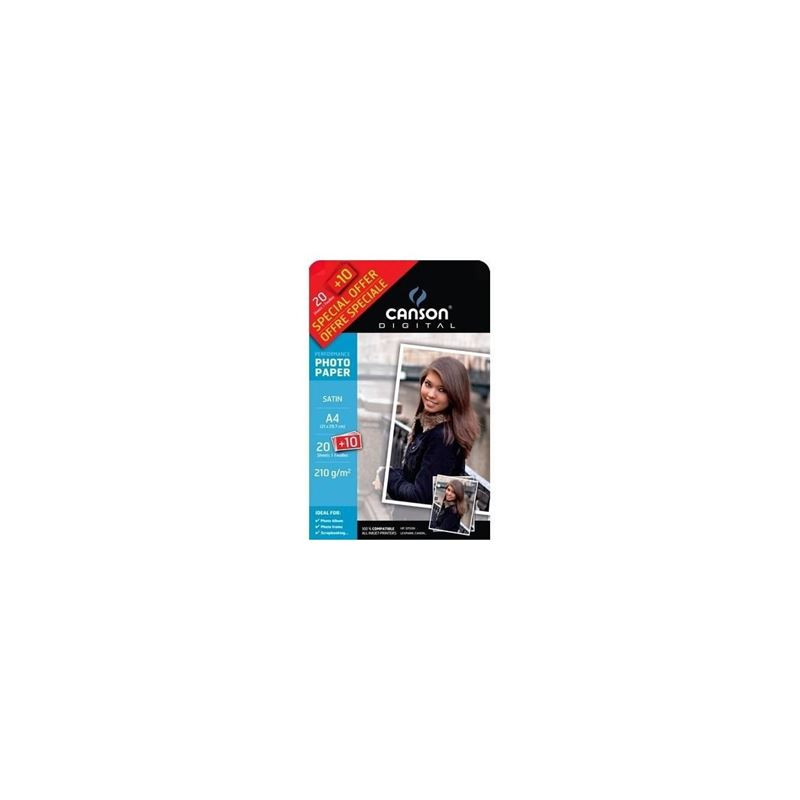 Carta Foto A4 Canson gr.210 satin. 20+10ff