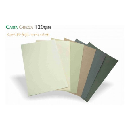 Carta Grezza 120gr 50fg 203x305mm kraft