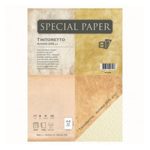 Carta special paper bapi Tintoretto A4 avorio 200gr 25fg