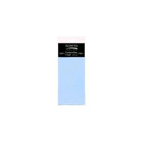 Carta velina celeste 5pz