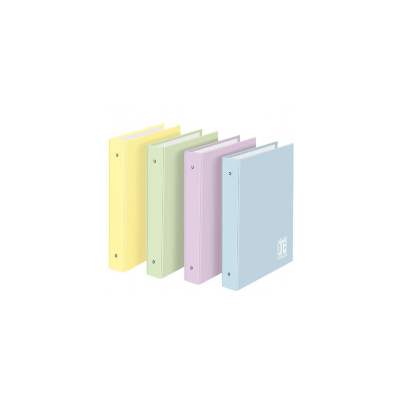 Cartella 4 anelli A4 d.30 one color colore pastello