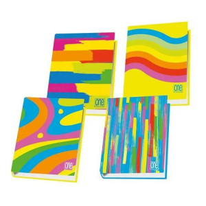 Cartella 4 anelli A4 d.30 one color fantafluo