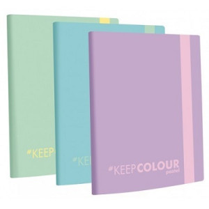 Cartella con elastico A4 in PPL Orna colore pastello