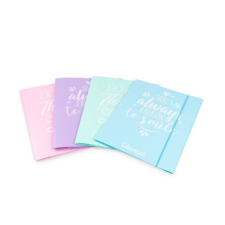 Cartella con elastico A4 PPL pastello Shabby colourbook