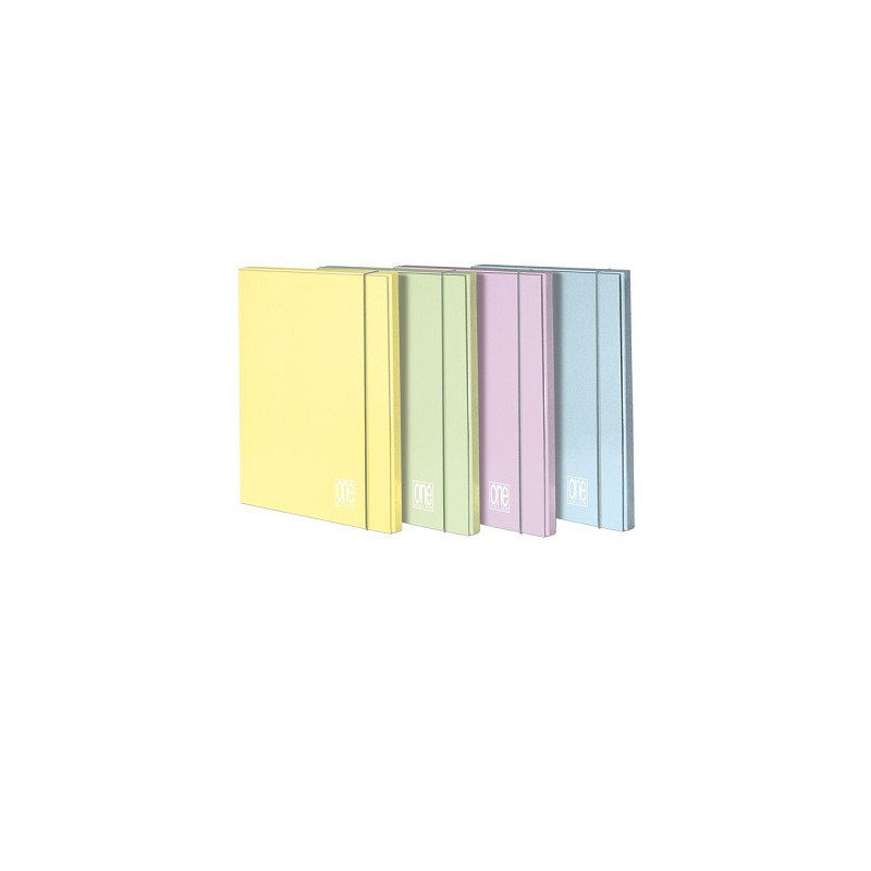 Cartella con elastico dorso 1 cm. 26x35 One color PASTELLO