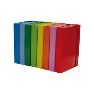 Cartella con elastico dorso 10 cm. rosso