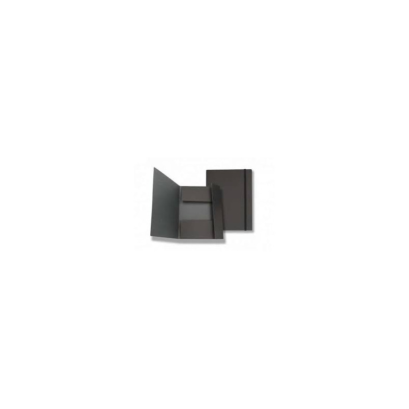 Cartella con elastico in prespan NERE matte