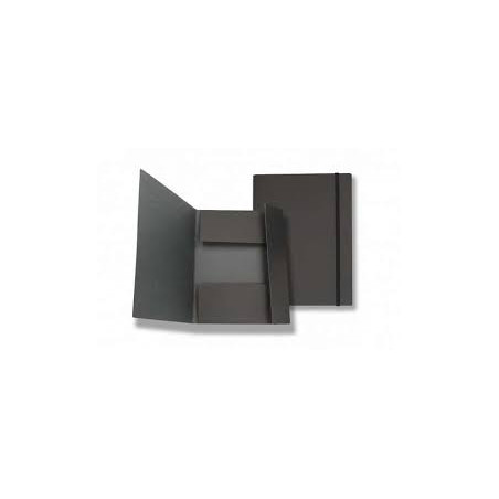 Cartella con elastico in prespan NERE matte