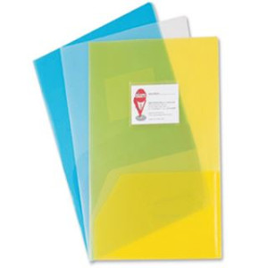 Cartella congresso in PP con doppia tasca e porta biglietti 23x30,5 18mic.
