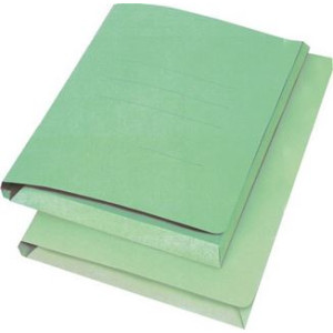 Cartelle 3 Lembi verdi Zaffiro con righe stampate 50pz 200gr 25x33,5