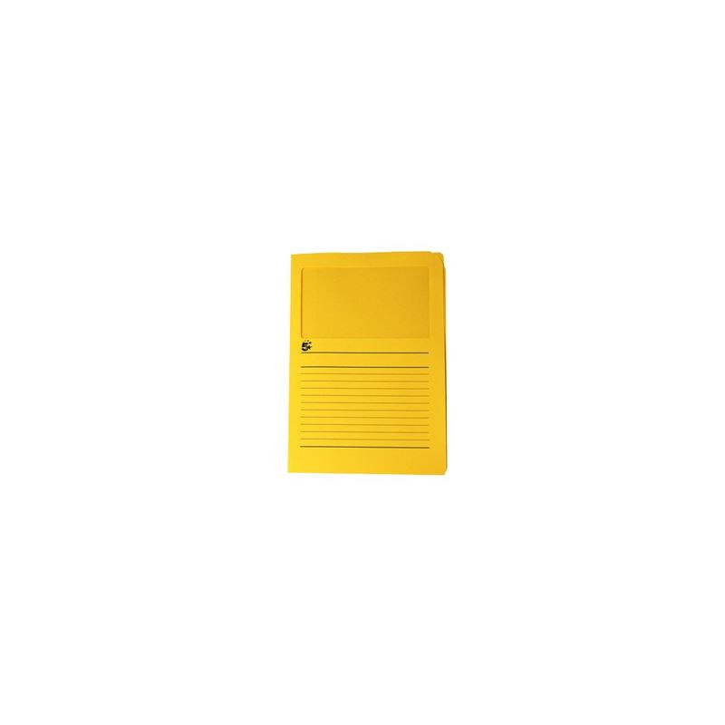 Cartelle con finestra sintex giallo 50pz