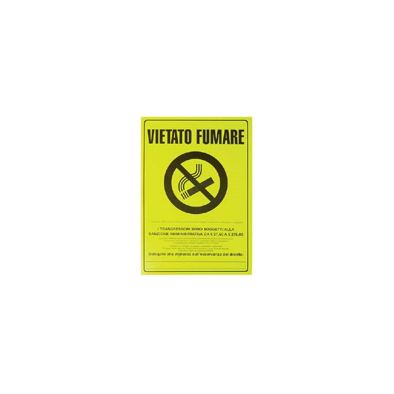 Cartello Vietato Fumare - Vari Colori