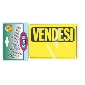 Cartello vendesi plastificato 2pz