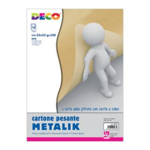 Cartoncino 2333 Oro metallizzato 320gr (a pz bl 10fg)