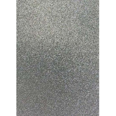 Cartoncino Fabriano glitterato 50x65 argento 330gr
