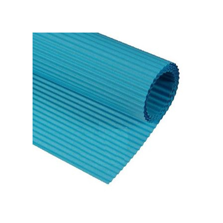 Cartoncino ondulato azzurro