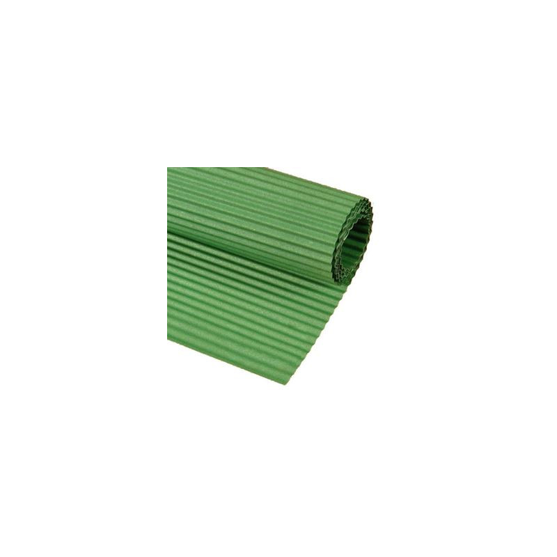 Cartoncino ondulato verde
