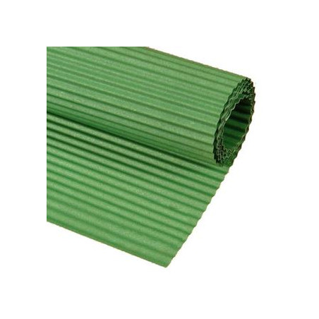 Cartoncino ondulato verde