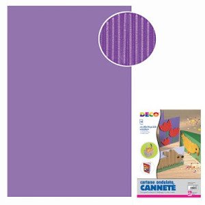 Cartoncino ondulato viola