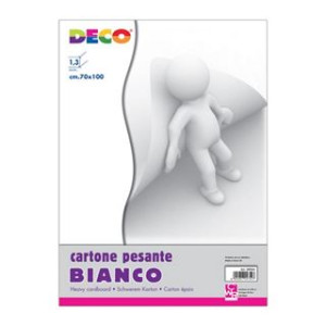 Cartoncino pressato pesante bianco spessore 1,3 cm70x100
