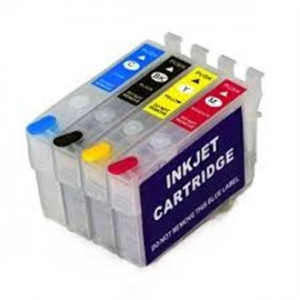 CARTUCCE VUOTE T603XL BK-C-M-Y RICARICABILI CON CHIP AUTORESETTANTE PER EPSON PER XP-2100,3100,WF-2810,2830,2835 T603