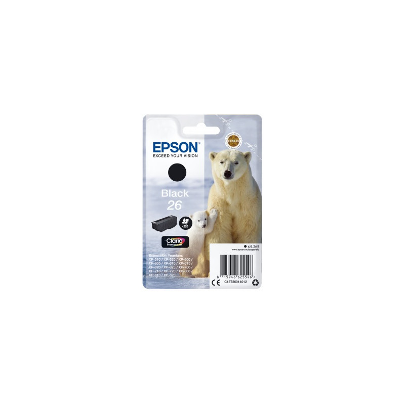 Cartuccia Epson T2601 n.26 Originale Nero