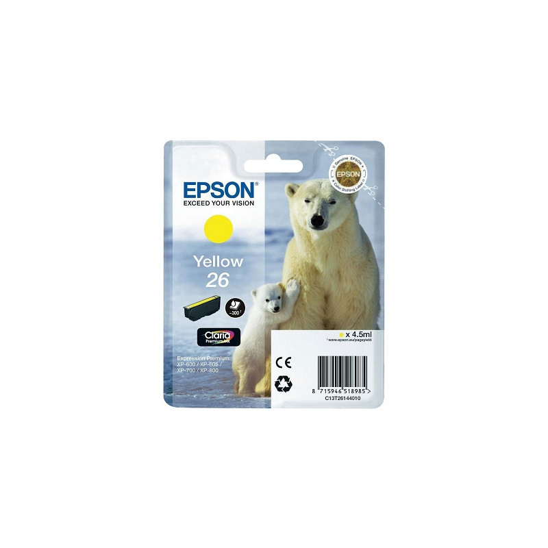 Cartuccia Epson T2614 n.26 Originale Giallo