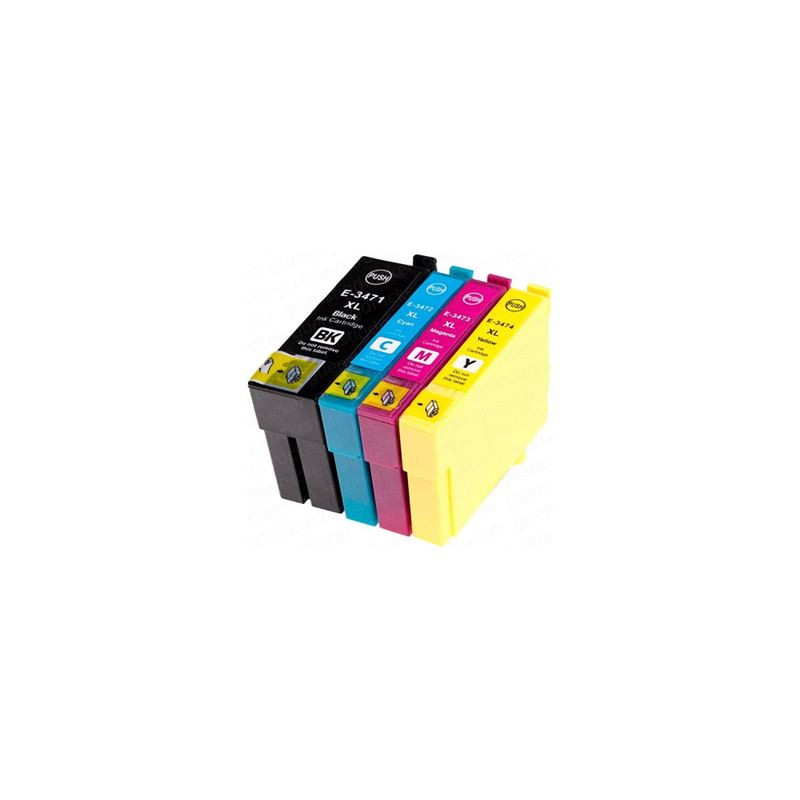 Cartuccia Epson t3472 comp. ciano