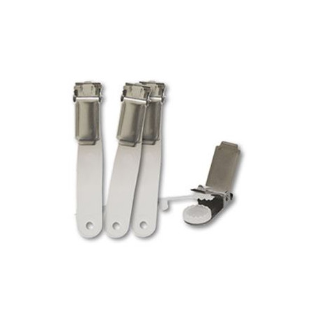 Clips in metallo per porta badge (scatola 100pz)