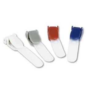 Clips in plastica per porta badge colori assortiti (scatola 100pz)