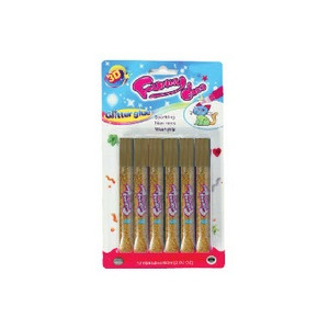 Colla glitter oro 6pz AV
