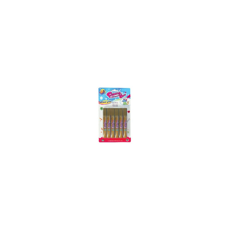 Colla glitter oro 6pz AV