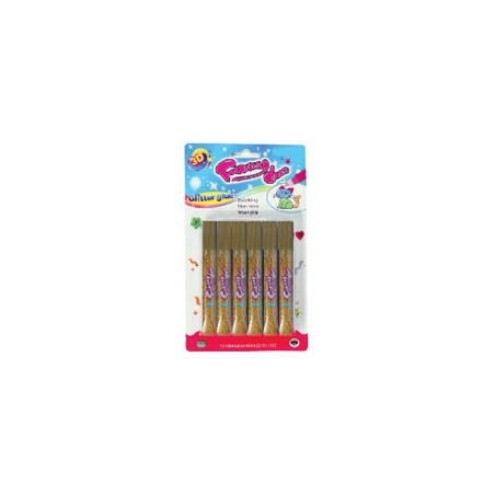 Colla glitter oro 6pz AV