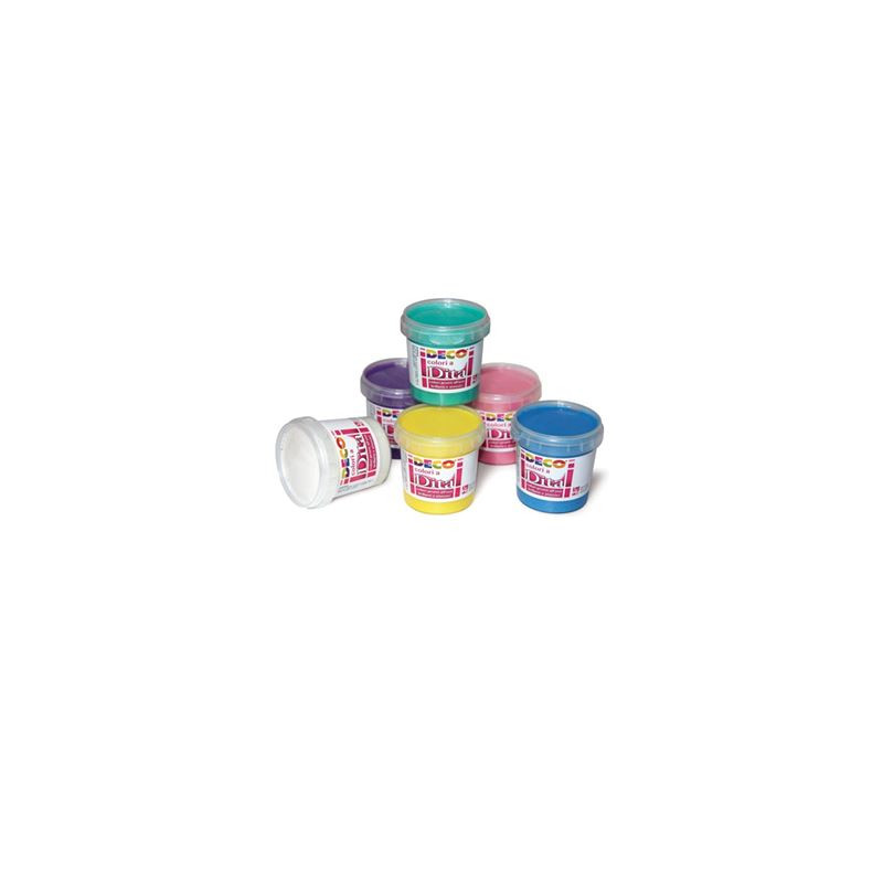Colori a dita 6pz perlati assortiti