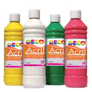 Colori a tempera acrilica 250gr Argento DECO