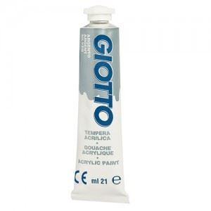 Colori a tempera acrilica argento giotto da 21 ml