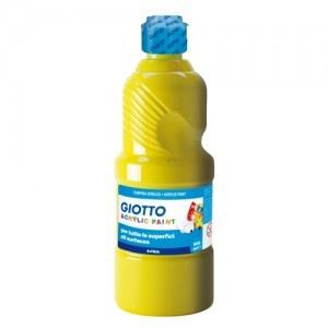 Colori a tempera acrilica giallo 500gr giotto