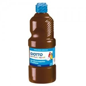 Colori a tempera acrilica marrone 250gr giotto