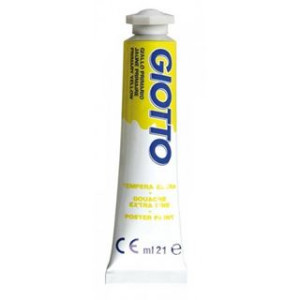 Colori a tempera giotto tubo 4 giallo primario da 12ml