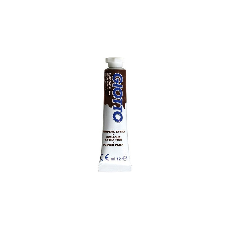 Colori a tempera giotto tubo 4 marrone da 12ml