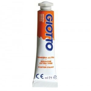 Colori a Tempera giotto tubo 7 arancio da 21 ml