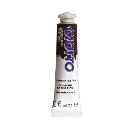 Colori a Tempera giotto tubo 7 marrone scuro da 21 ml